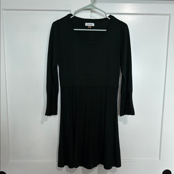 Calvin Klein Dresses & Skirts - Calvin Klein Green Sweater Dress with Bell Sleeves